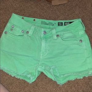 Miss Me Mint shorts